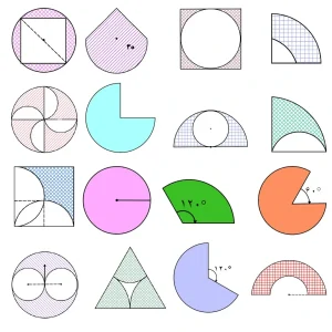 طراحی شکل های هندسی کتاب ریاضی